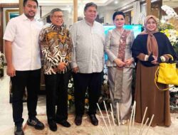 Airlangga Hartarto Nasihati Taufan Pawe saat Open House