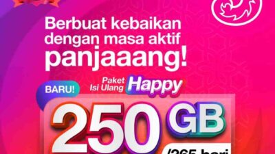 Promo Baru Indosat Tri, 250 GB Selama 365 Hari