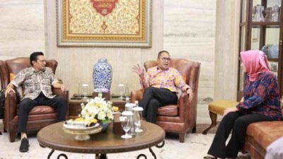 Danny Pomanto Curhat bersama Wakil Ketua MPR RI Fadel Muhammad di Makassar