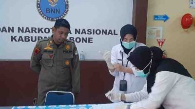 Satpol PP Bone Gelar Tes Urine Mendadak, Satu Positif