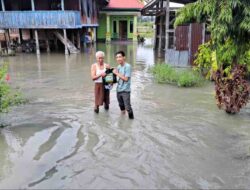 Rela Basah-basahan,  Tim Andi Sudirman Salurkan Bantuan Korban Banjir di Lutra