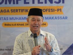 LSP Unismuh Gelar Pelatihan Asesor Bersertifikasi BNSP, Prof Ambo Asse: Asesor Harus Berkompeten dan Berintegritas