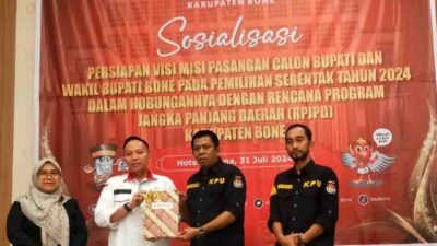 KPU Bone Warning Paslon Bupati – Wakil Bupati Bone: Wajib Lampirkan Draf Visi Misi Selaras RPJPD Ketika Mendaftar