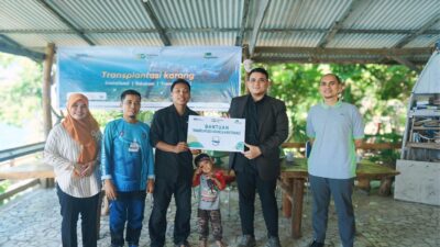 Jelang World Habitat Day, Pegadaian Kanwil Makassar  Berikan Bantuan Transplantasi Karang & Maintenance