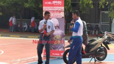 Edukasi Safety Riding Siswa SMK Telkom, Asmo Sulsel: Ayo, Cari Aman di Jalan Raya