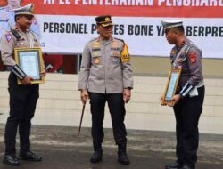 Kapolres Erwin Ganjar Penghargaan Personel dalam Operasi Pallawa 2024 di Bone, Ini Alasannya