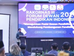 Makassar Tuan Rumah, Pj Sekda Kota Makassar Buka Resmi Rakornas ke 3 Forum Dewan Pendidikan Indonesia