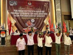 KPU Bone Tetapkan Nomor Urut Paslon Bupati dan Wakil Bupati Bone Pilkada 2024