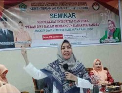 Seminar DWP Kemenag Bone, Alumni Universitas Al Azhar Edukasi Membangun Integritas dari Keluarga