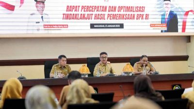 LHP BPK di Pemprov Sulsel, Sekda Jufri Rahman Instruksikan OPD: Segera Tindak Lanjut