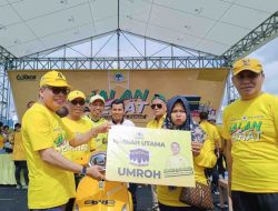 Ketum Bahlil Lahadalia Berikan Hadiah Umrah Jalan Sehat Partai Golkar di Luwu Raya