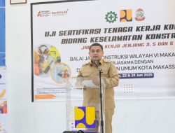 Makassar Perkuat SDM Konstruksi, Wali Kota Munafri Resmikan Uji Sertifikasi Tenaga Kerja