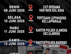 Jadwal dan Lokasi SIM Keliling Satlantas Polres Bone, 10 – 13 Juni 2025