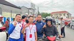 Asmo Sulsel Kolaborasi Polres Gowa Teguran Simpatik di Jalan, Bagikan 10 Helmet Gratis