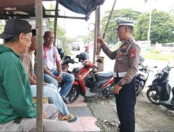 Polantas Bone Sentuh Hati Tukang Ojek: Edukasi Humanis Demi Keselamatan Berlalulintas