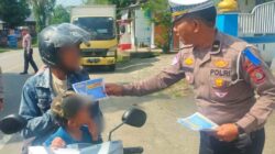 Bonceng Anak Naik Motor, Polisi: Wajib Pakai Helmet