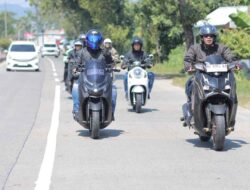 Akhir Pekan Seru, Personel Brimob Polda Sulsel Touring Makassar – Pangkep