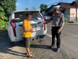 Setelah Toyota Alphard, Sat Lantas Polres Bone Jaring Pajero Sport di Operasi Patuh 2025