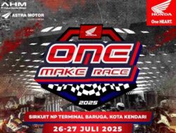 Asmo Sulsel Gelar One Make Race di Kendari, Balapan Seru dengan Hiburan Lengkap