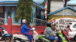 Genangan di Depan SDN 24 Macanang Bone Picu Gangguan Arus Lalu Lintas