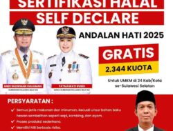Pemprov Sulsel Gratiskan Sertifikasi Halal untuk 2.344 UMKM
