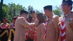 Apel Besar Hari Pramuka Ke-64, Andi Tenri Indah Darmawangsyah Terima Lencana Pancawarsa III