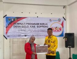 Mahasiswa KKN-T Literasi Gelombang 114 Unhas Serahkan Rancangan Sarana Agrowisata Desa Belo Soppeng 