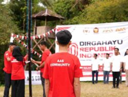 AAS Community Upacara HUT RI ke-80 di Kebun Raya Pucak Maros