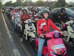 Asmo Sulsel Konvoi Merdeka Pakai Honda Stylo 160 di HUT RI ke-80