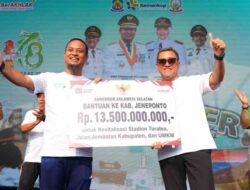 Gubernur Sulsel Andi Sudirman Bantu Rp13,5 M untuk Revitalisasi Stadion Turatea dan Infrastruktur Jeneponto