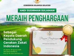 Gubernur Andi Sudirman Raih Baznas Awards 2025, Begini Prestasinya