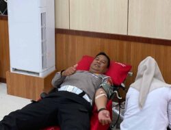 HUT Lantas Ke-70, Satlantas Polres Bone Kumpul 70 Kantong Darah
