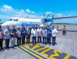Gubernur Andi Sudirman Launching Penerbangan Perdana Pesawat Fly Jaya Airlines, Sasar Rute Bone, Kendari, Wakatobi, Manado, Balikpapan