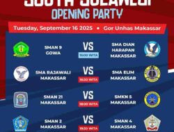 Hari Ini, Opening Party Honda DBL South Sulawesi Series 2025 di GOR Unhas