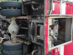 Mobil Damkar Bone Terbalik, Empat Personel Kahu Jadi Korban