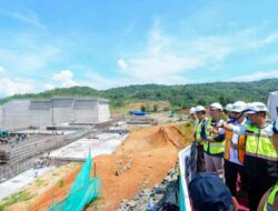 Gubernur Sulsel Andi Sudirman Tinjau Progres Pembangunan Bendungan Jenelata di Gowa
