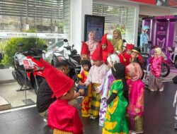 Siswa TK Islam Al-Azhar 34 Makassar Rayakan HUT Kota Makassar ke-418 di Asmo Sulsel