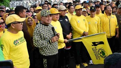 IAS Ramaikan Jalan Santai HUT Golkar Sulsel di Bone: Makin Sehat dan Dekat Masyarakat
