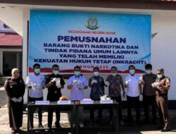 Kajari Bone Musnahkan Barang Bukti, Mulyadi Dorong Hadirnya Tempat Rehabilitasi Pecandu