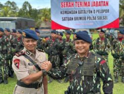 Danyon D Pelopor Berganti, Berikut Pesan Penting Dansat Brimob Polda Sulsel