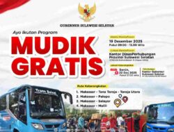 Bus Gratis Nataru Gubernur Sulsel Andi Sudirman untuk Masyarakat, Ini Rutenya