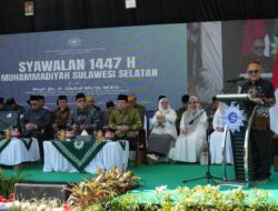 Mendikdasmen RI Prof. Abdul Mu’ti Hadiri Syawalan Muhammadiyah Sulsel, Tekankan Pentingnya Persatuan