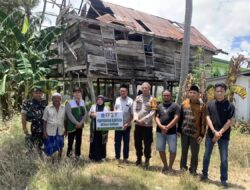 Baznas Bone Bedah Tempat Tinggal Ibu Kasmawati di Desa Tawaroe Jadi Rumah Layak Huni