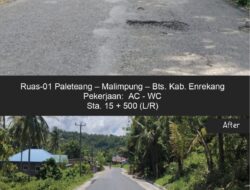 Jalan Pinrang–Sidrap Diperbaiki, Pemprov Sulsel Kebut MYP Paket 3