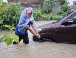 Sejak Dini Hari, Lurah Biru Pantau Banjir dan Imbau Warga Waspada Listrik