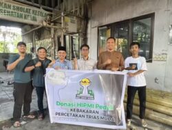 Solidaritas Pengusaha Muda, HIPMI Bone dan HIPMI Syariah Sulsel Tinjau Lokasi Kebakaran Gudang CV Trias Muda