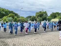 Jaga Kebugaran dan Kekompakan, Hj. Maryam Andi Asman Rutin Gelar Senam Bersama TP PKK Bone