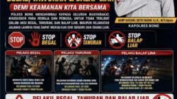 Gagalkan Perang Kelompok, Patroli Presisi Polres Bone Amankan 33 Remaja dan Sajam Disita