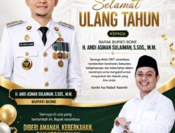 H. Bahtiar Sampaikan Ucapan Selamat Ulang Tahun untuk BupAAS, Doakan Kesuksesan dan Kesehatan