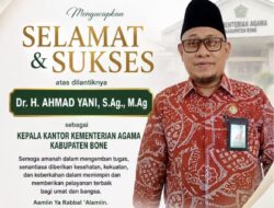 Kepala Kemenhaj dan Umrah Bone Ucapkan Selamat kepada Ahmad Yani, Siap Perkuat Sinergi Keagamaan di Bumi Arung Palakka